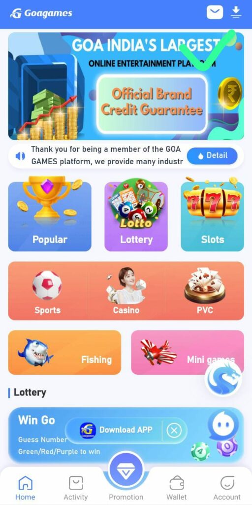 Goa games App