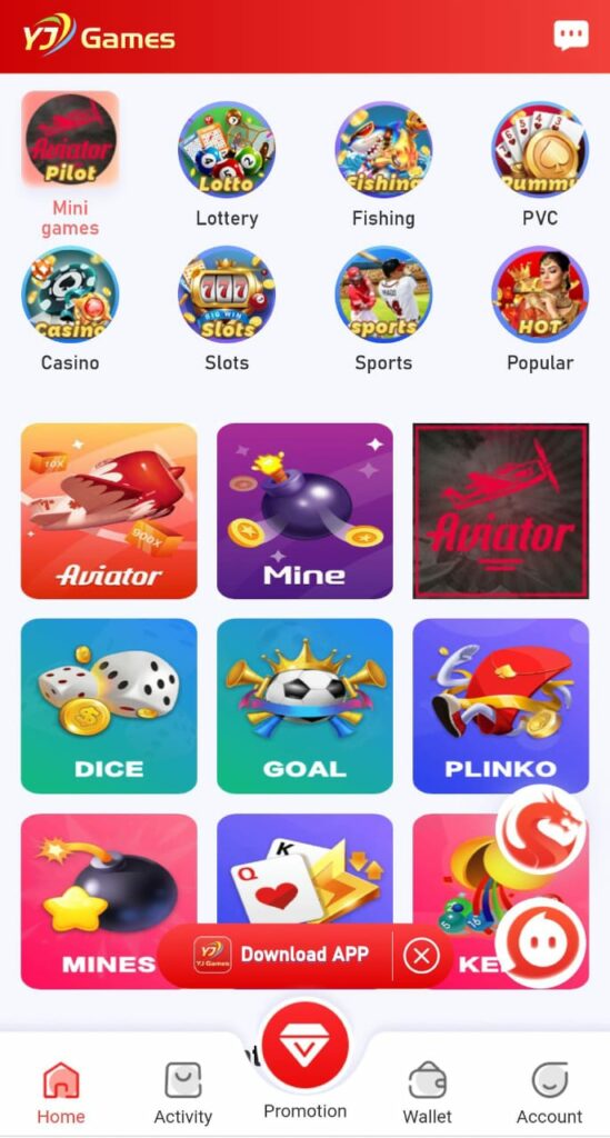 yj games app